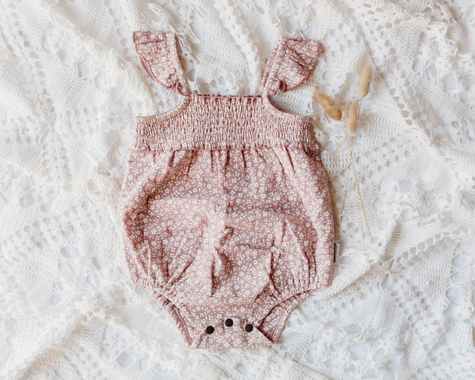 Taffy Floral - Organic Muslin Sleeveless Bodysuit