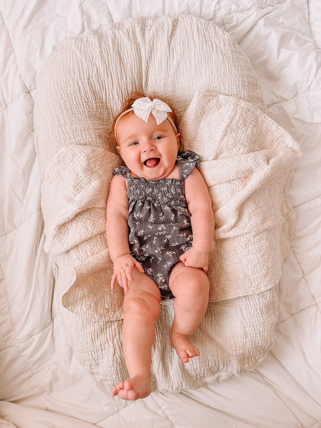 Twilight Leaves - Organic Muslin Sleeveless Bodysuit