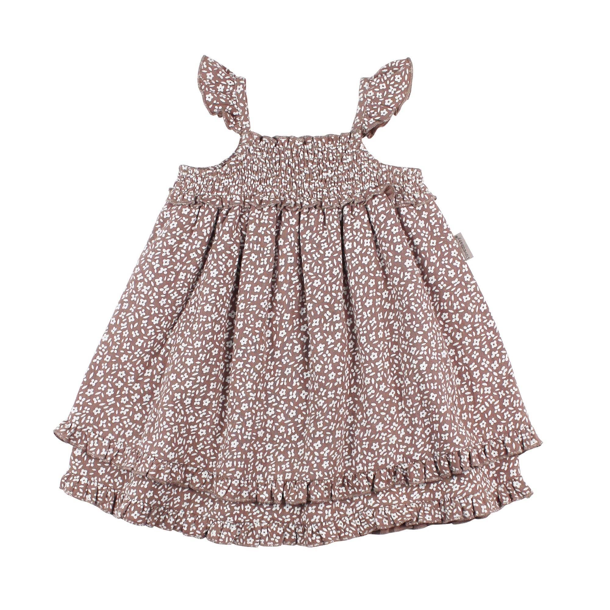 Almond Floral - Organic Muslin Summer Dress