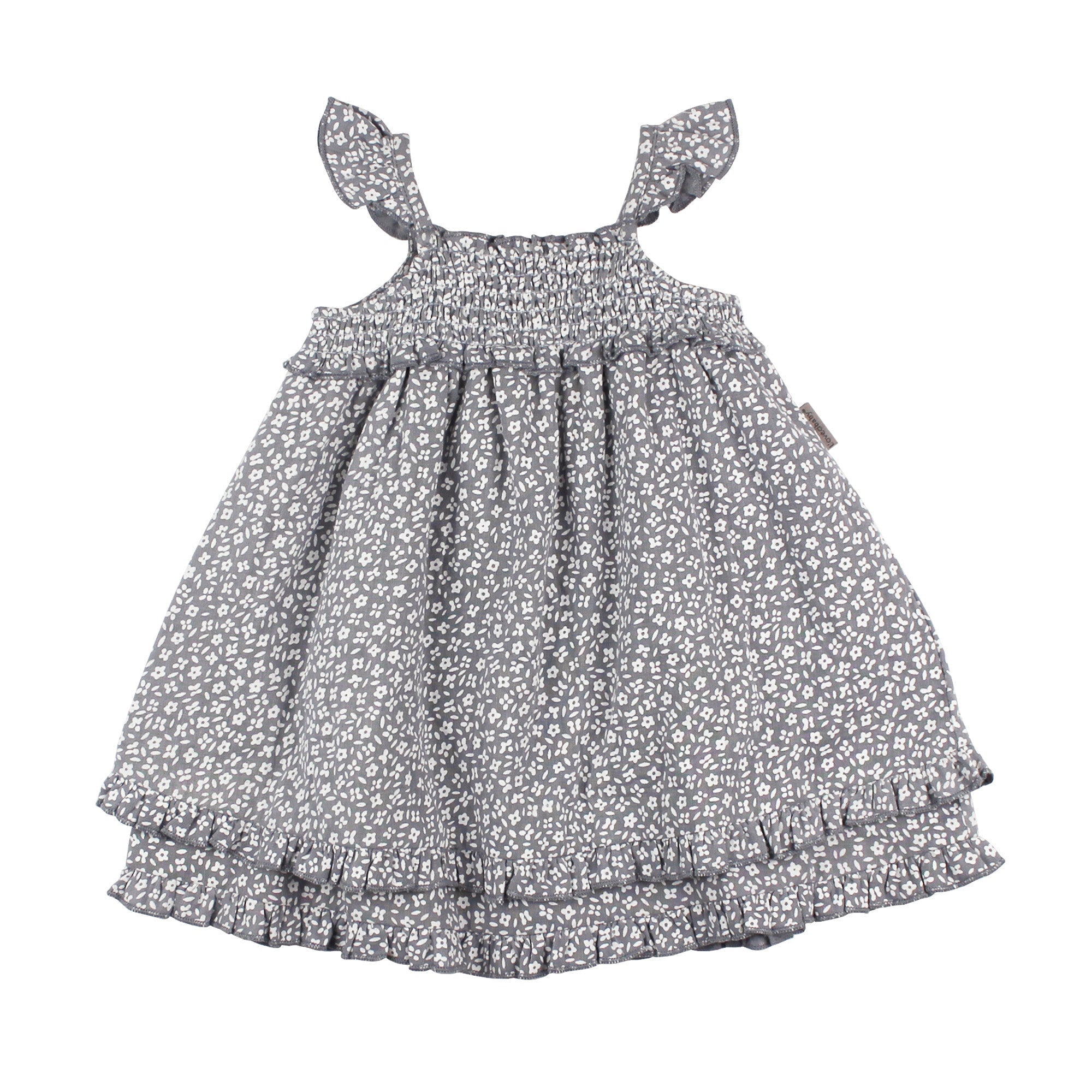 Blueberry Floral - Organic Muslin Summer Dress