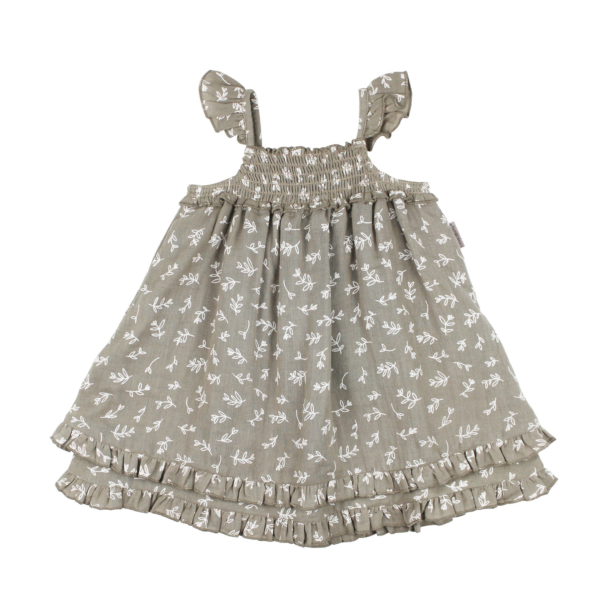 Fawn Leaves - Organic Muslin Summer Dress