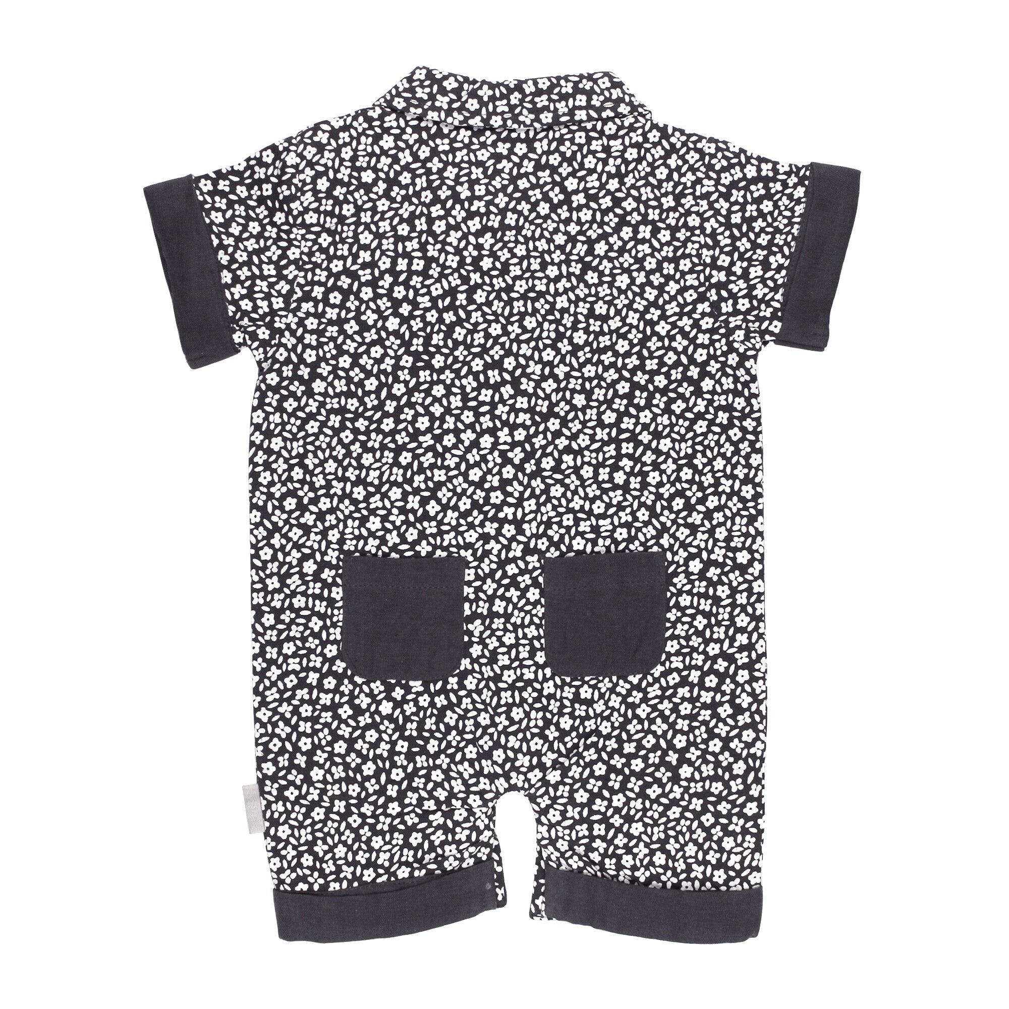 Chia Floral - Organic Muslin S/Sleeve Coverall
