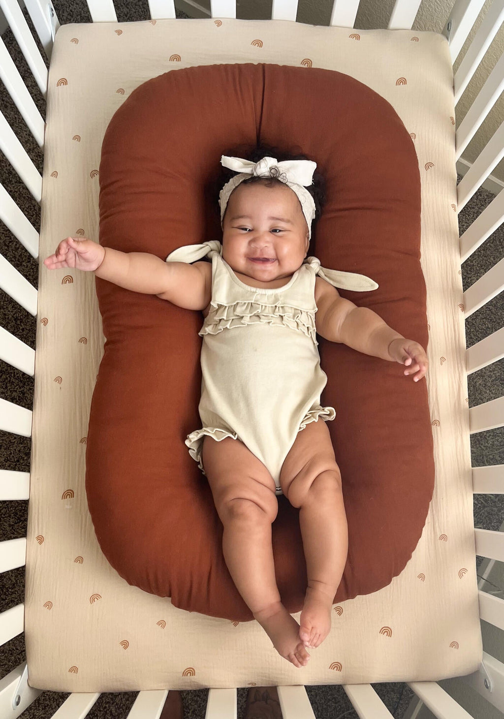 Stone - Organic Ruffle Bodysuit