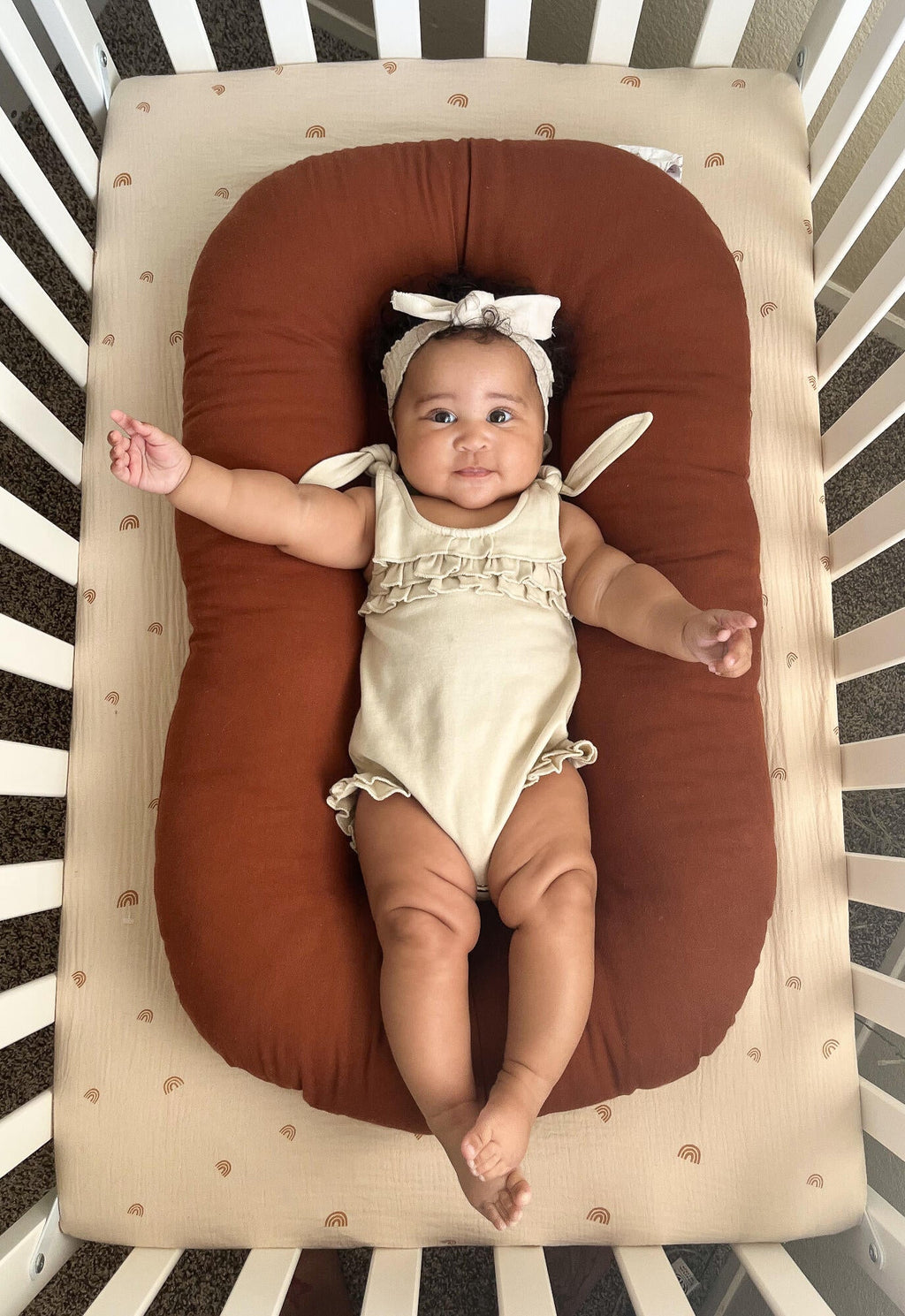 Stone - Organic Ruffle Bodysuit