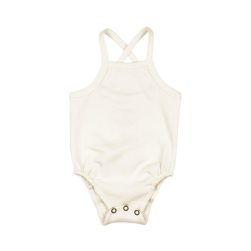Buttercream - Organic Criss-Cross Bodysuit