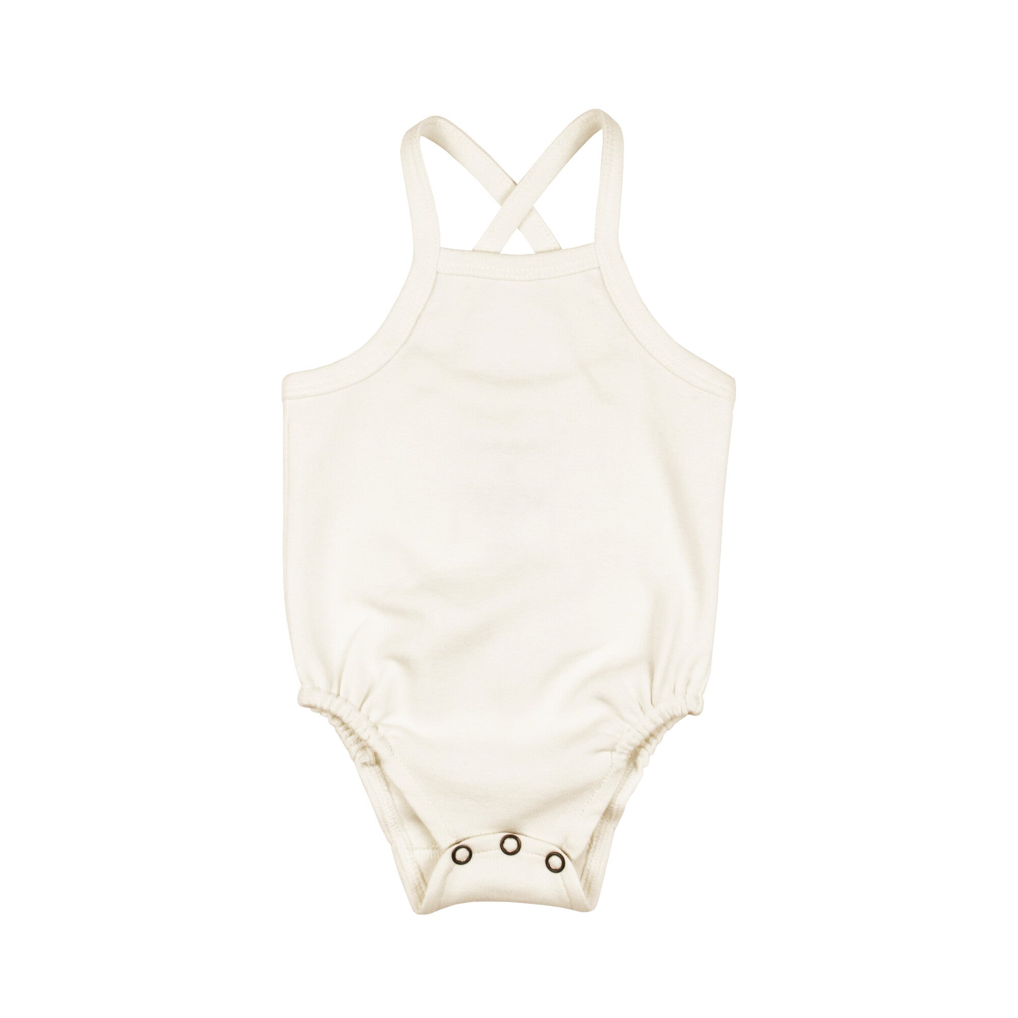 Buttercream - Organic Criss-Cross Bodysuit