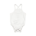 White - Organic Criss-Cross Bodysuit