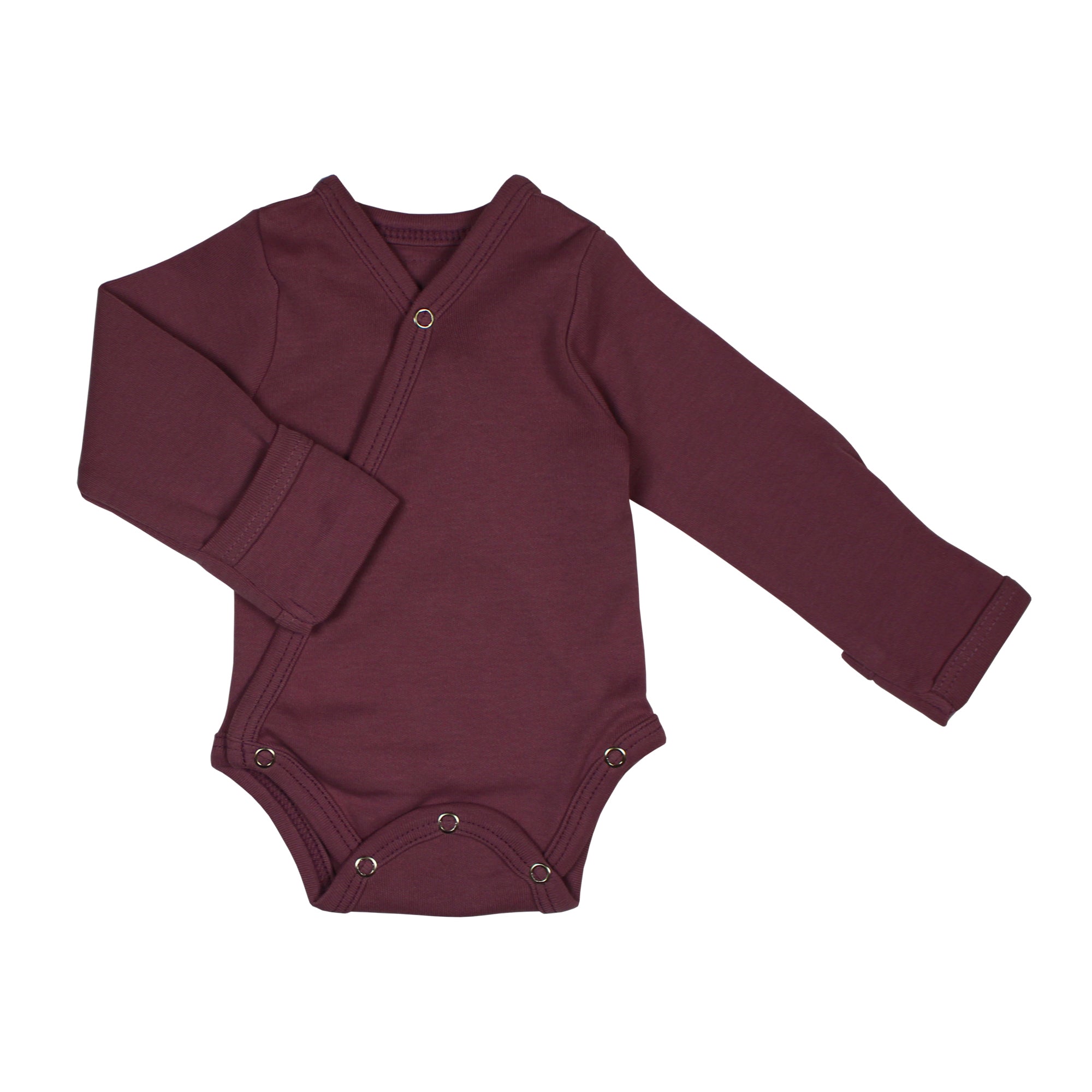 Eggplant - Organic Kimono Bodysuit