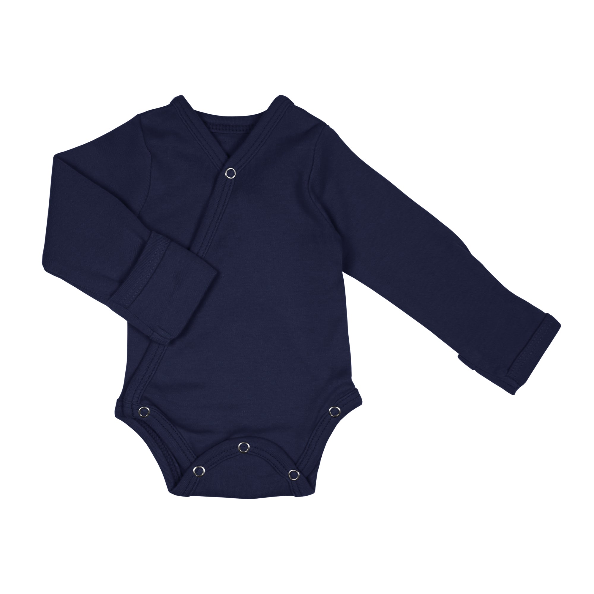 Navy - Organic Kimono Bodysuit