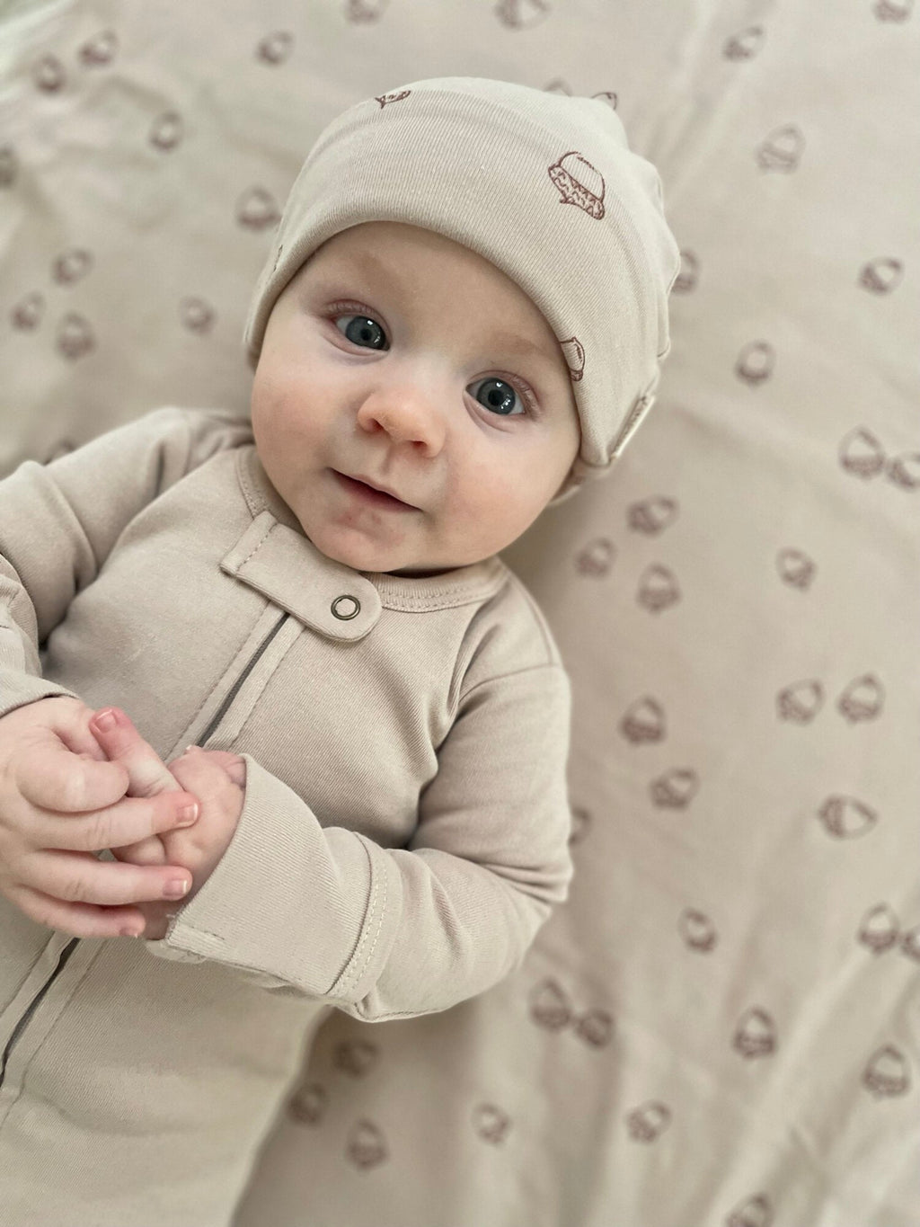 Oatmeal - Reversible Organic Beanie