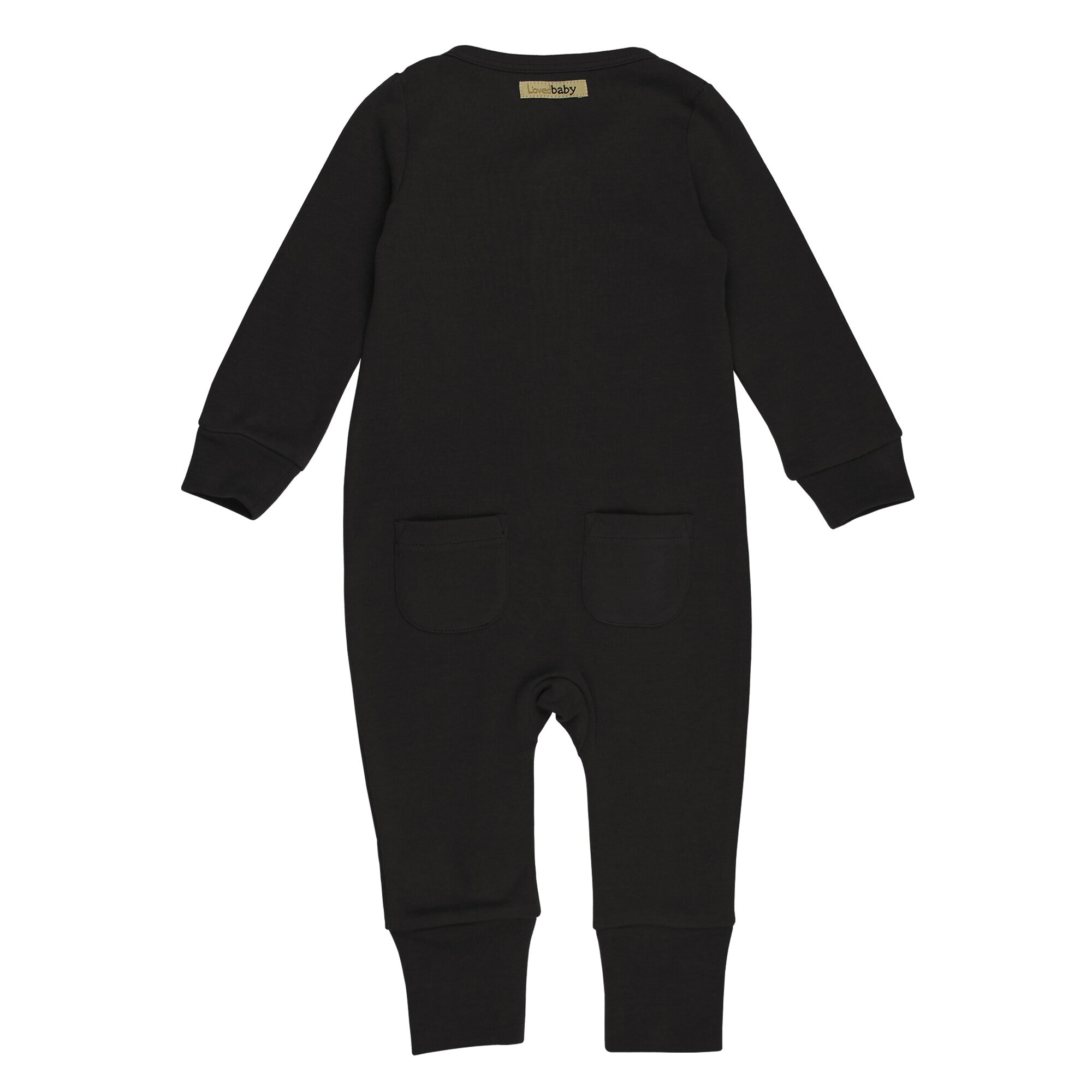 Black - Organic Zipper Romper