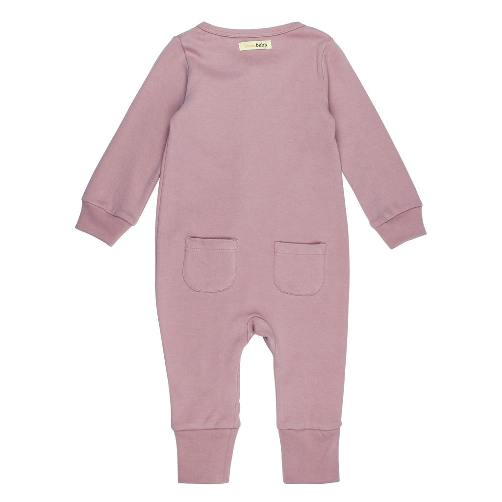 Lavender - Organic Zipper Romper
