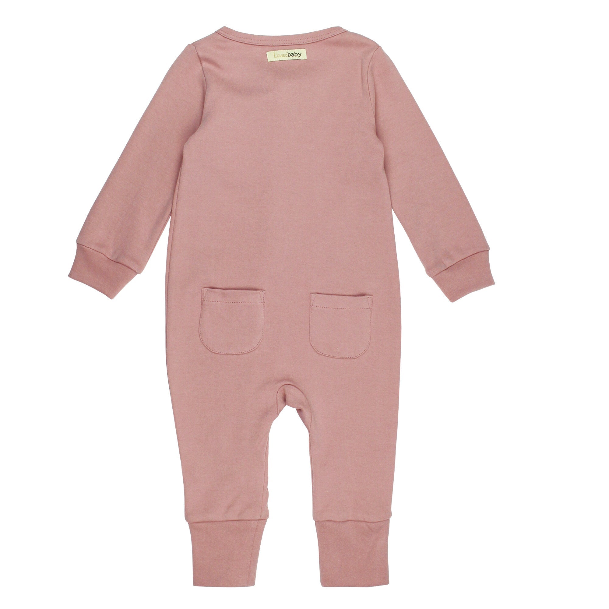 Mauve - Organic Zipper Romper