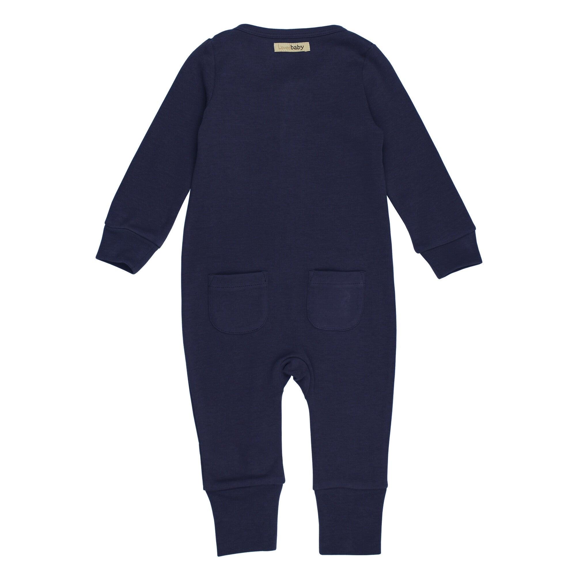 Navy - Organic Zipper Romper
