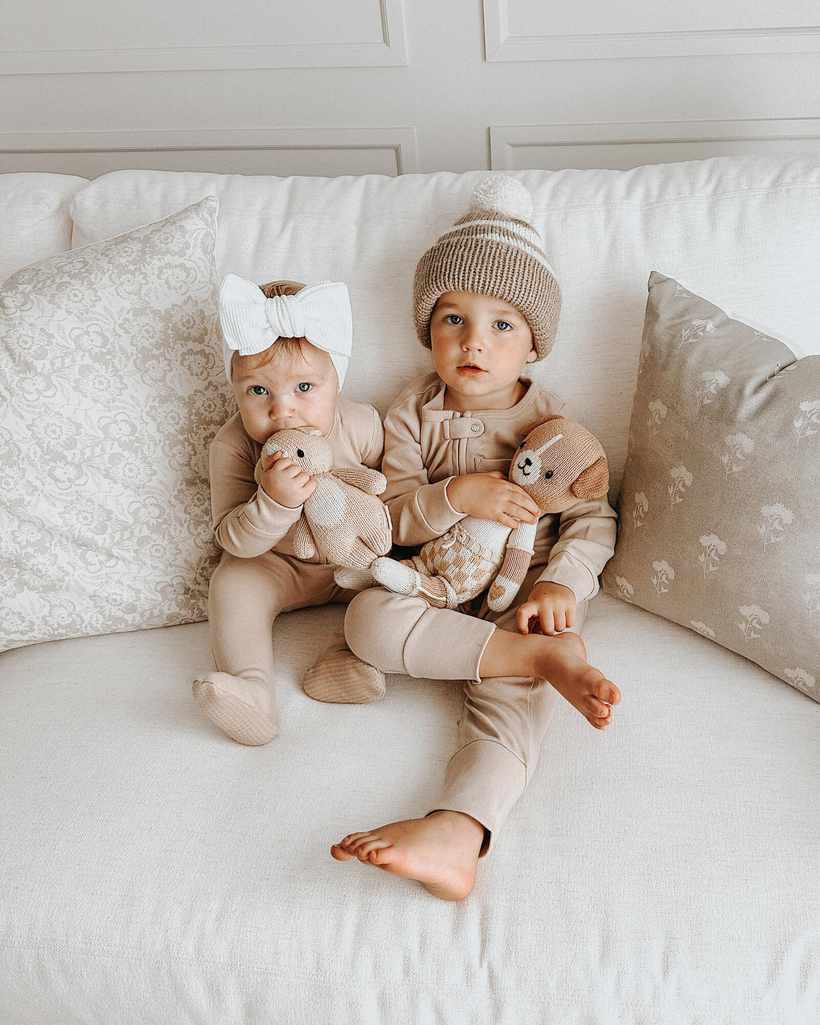 Oatmeal - Organic Zipper Romper