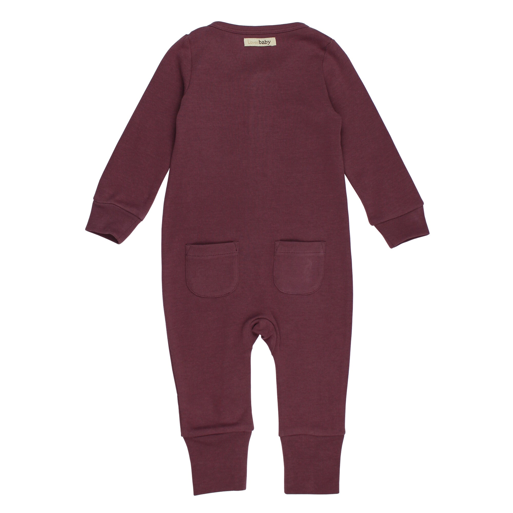 Plum - Organic Zipper Romper
