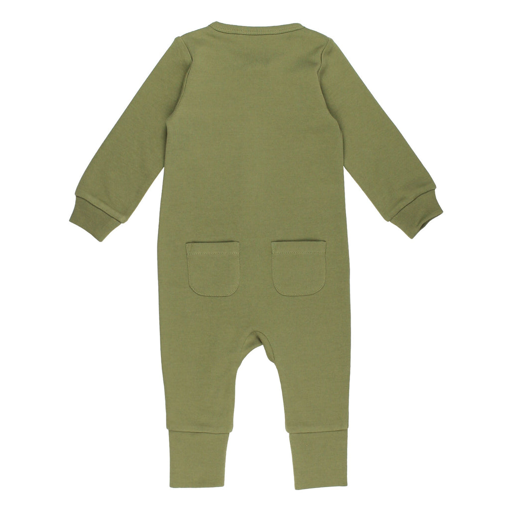 Sage - Organic Zipper Romper