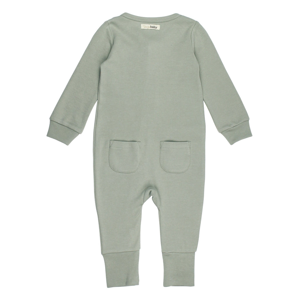 Seafoam - Organic Zipper Romper