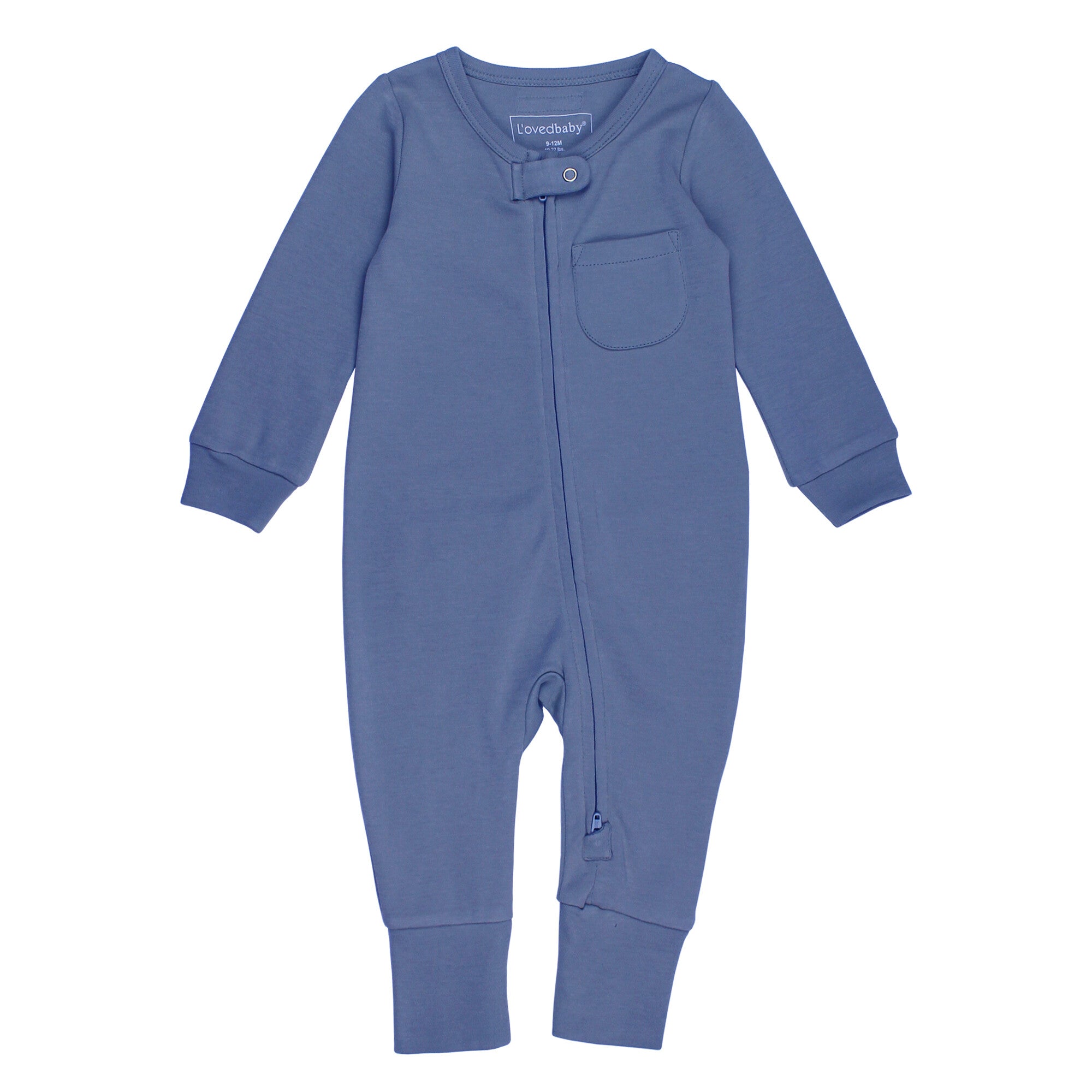 Slate - Organic Zipper Romper