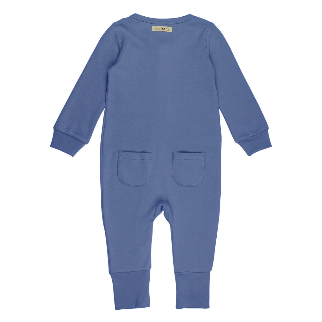 Slate - Organic Zipper Romper