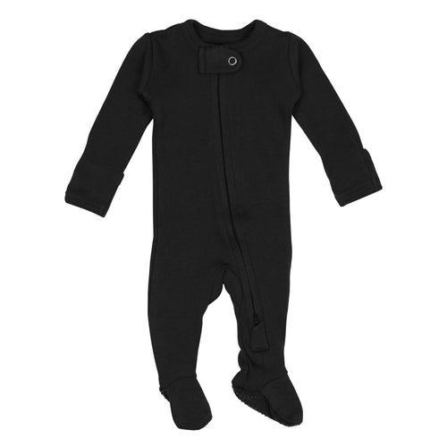 Black - Footie & Lovey Set