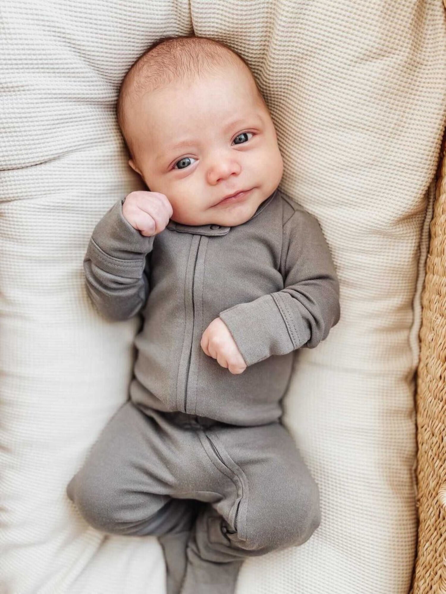 Gray - Footie & Lovey Set
