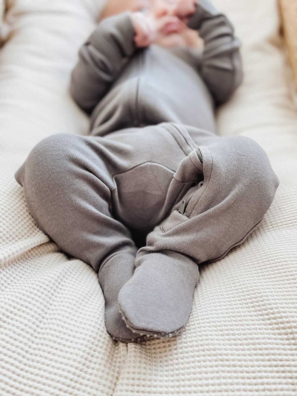 Gray - Footie & Lovey Set