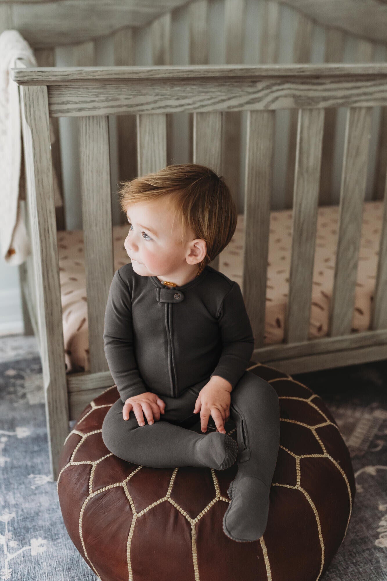 Gray - Footie & Lovey Set