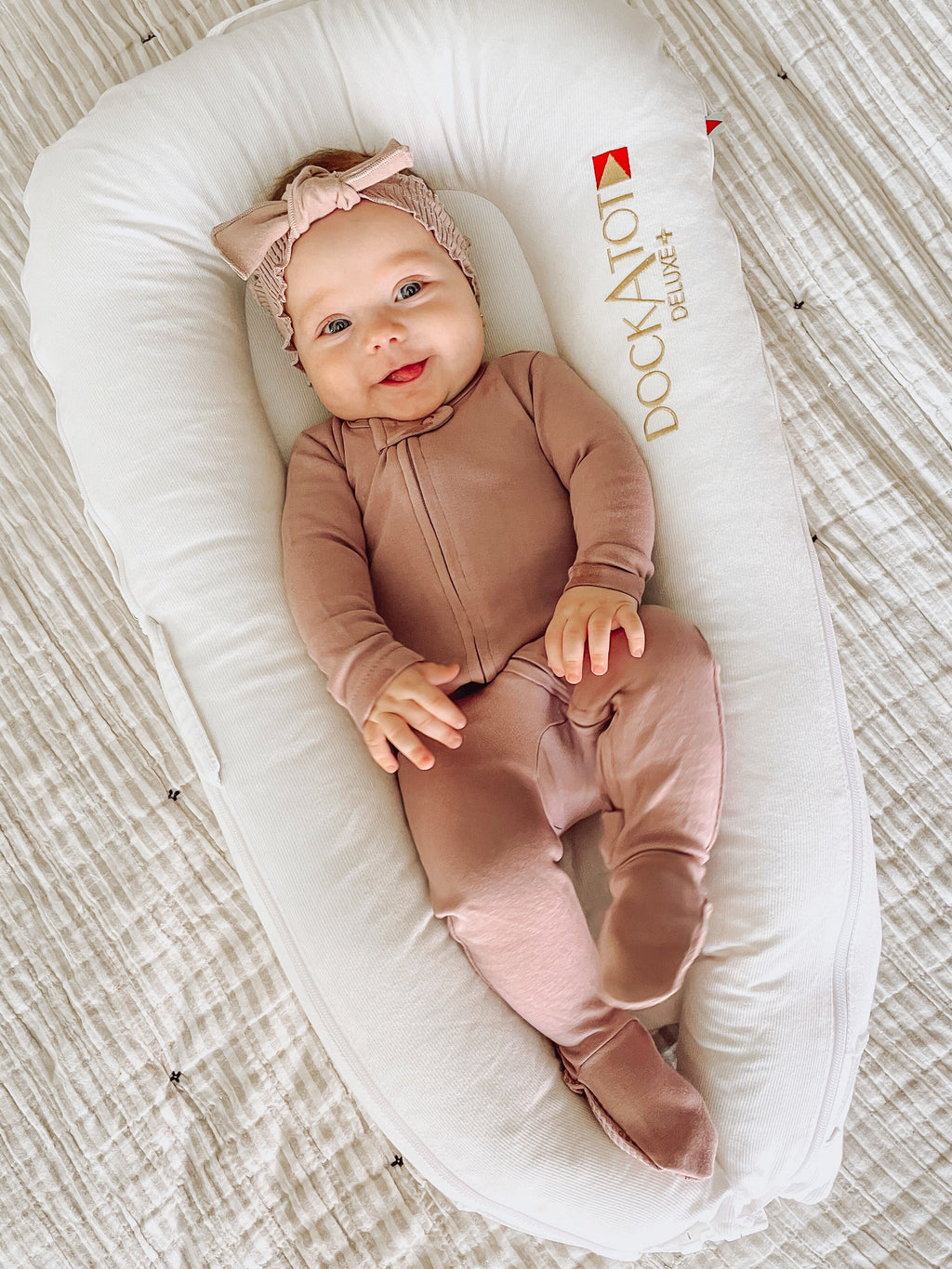 Mauve - Footie & Lovey Set