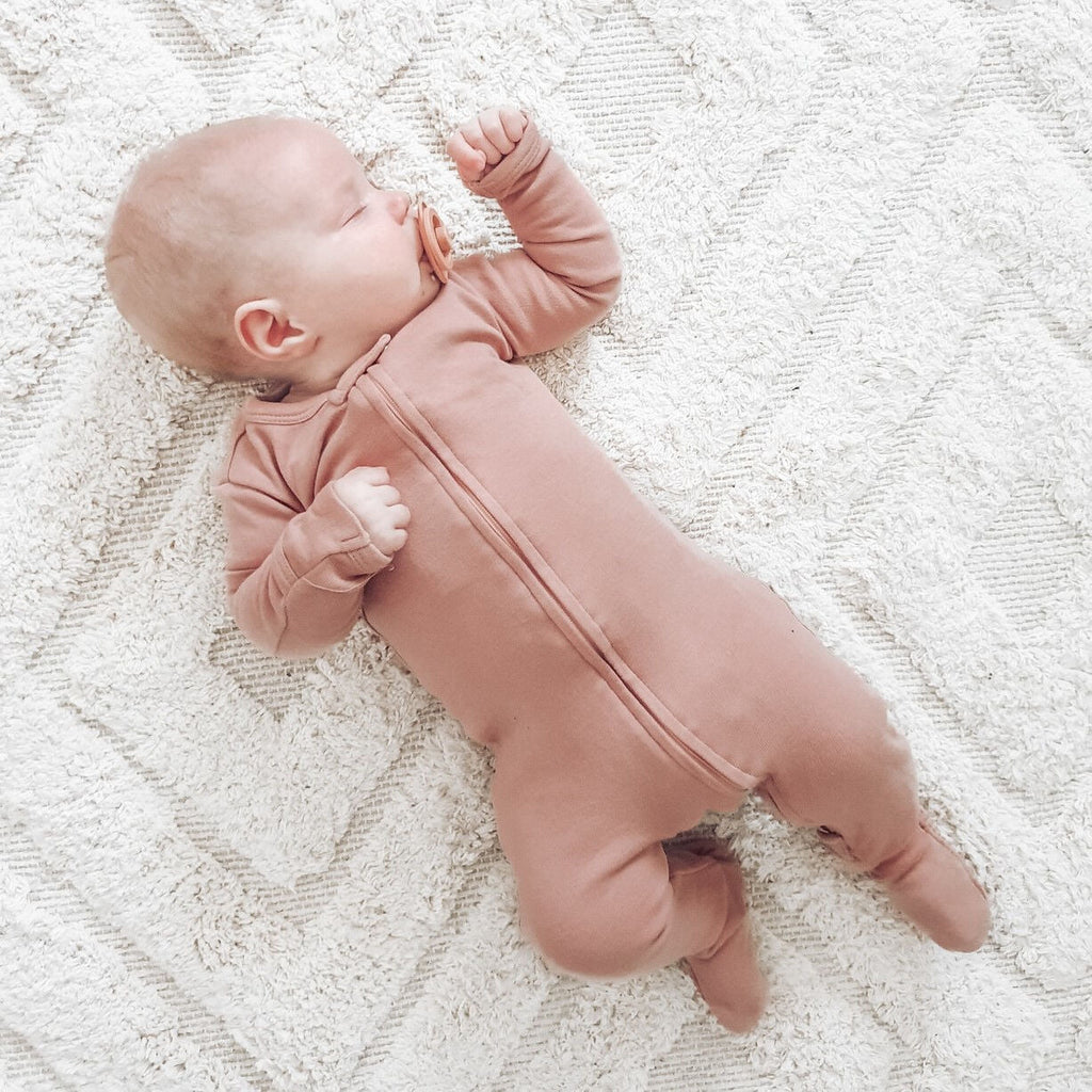 Mauve - Footie & Lovey Set
