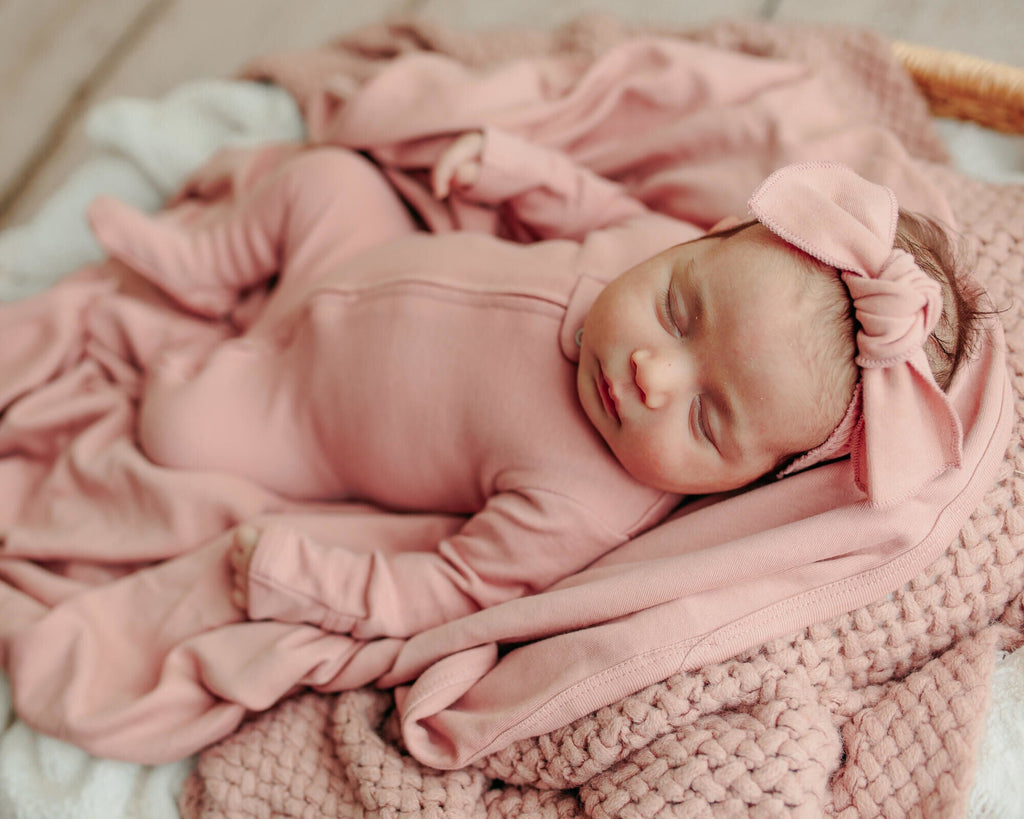 Mauve - Footie & Lovey Set