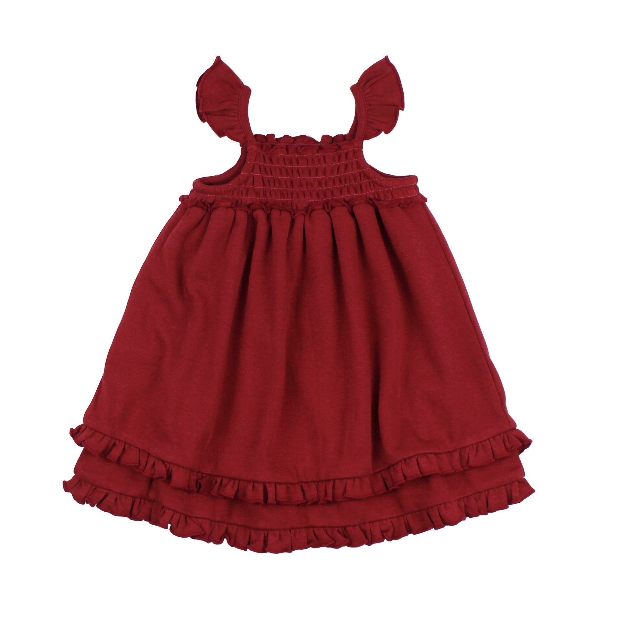 Crimson - Kids' Organic Smocked Summer Dress