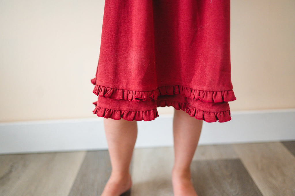 Crimson - Kids' Organic Smocked Summer Dress