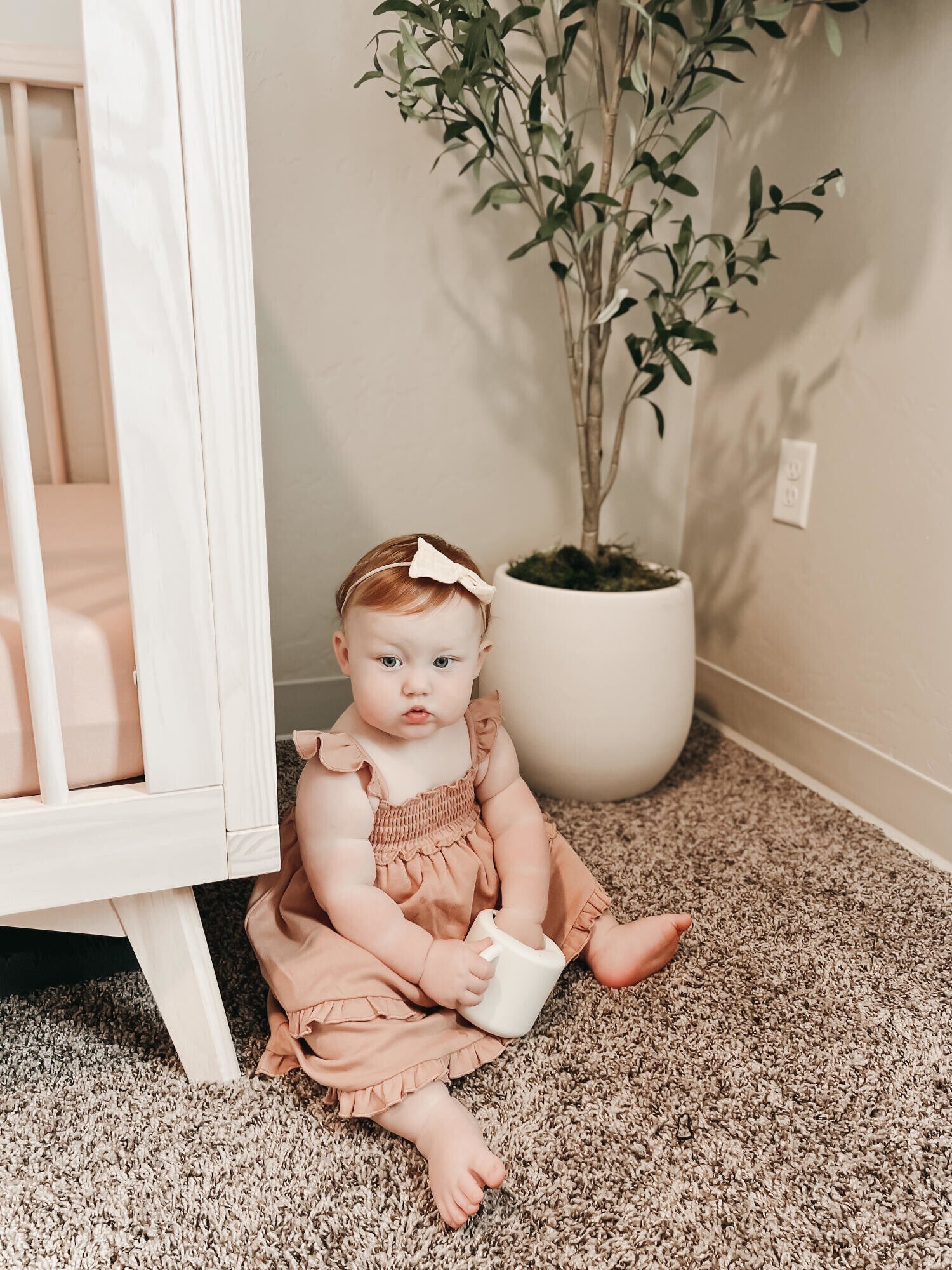 Mauve - Kids' Organic Smocked Summer Dress