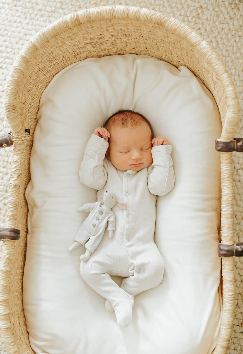 White - Organic Snap Footie