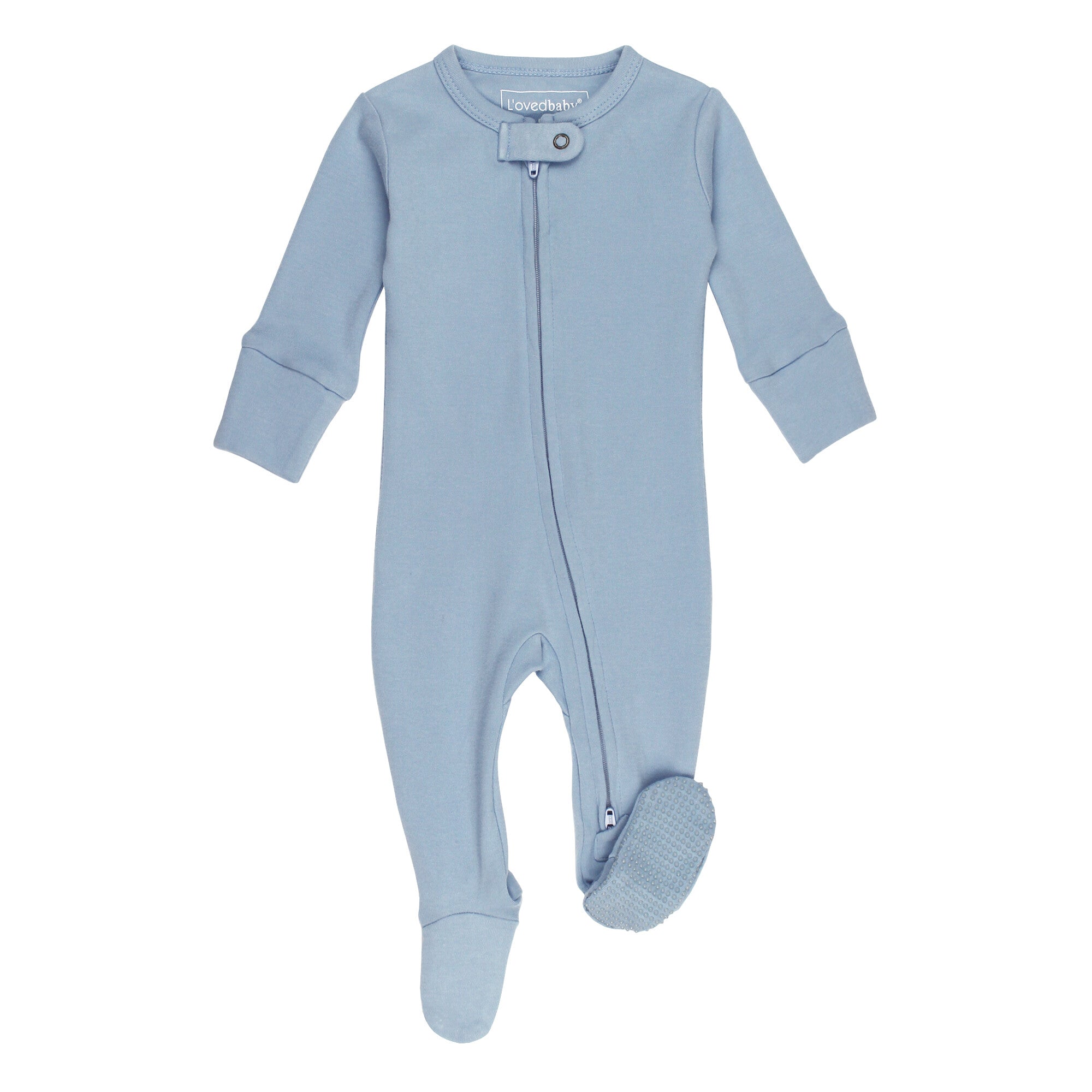 Pool - Organic Cuffed Zipper Footie