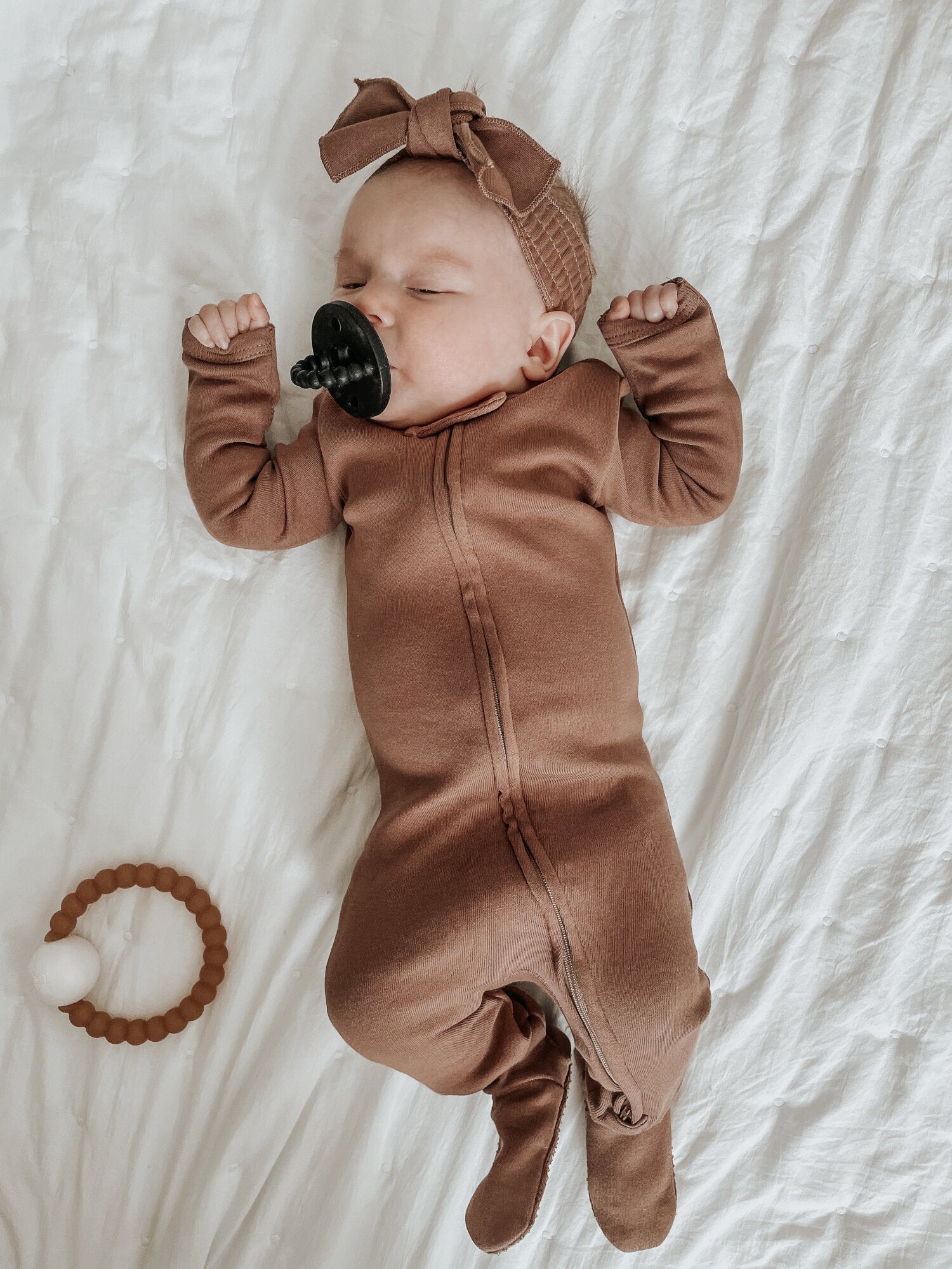 Latte - Organic Smocked Headband