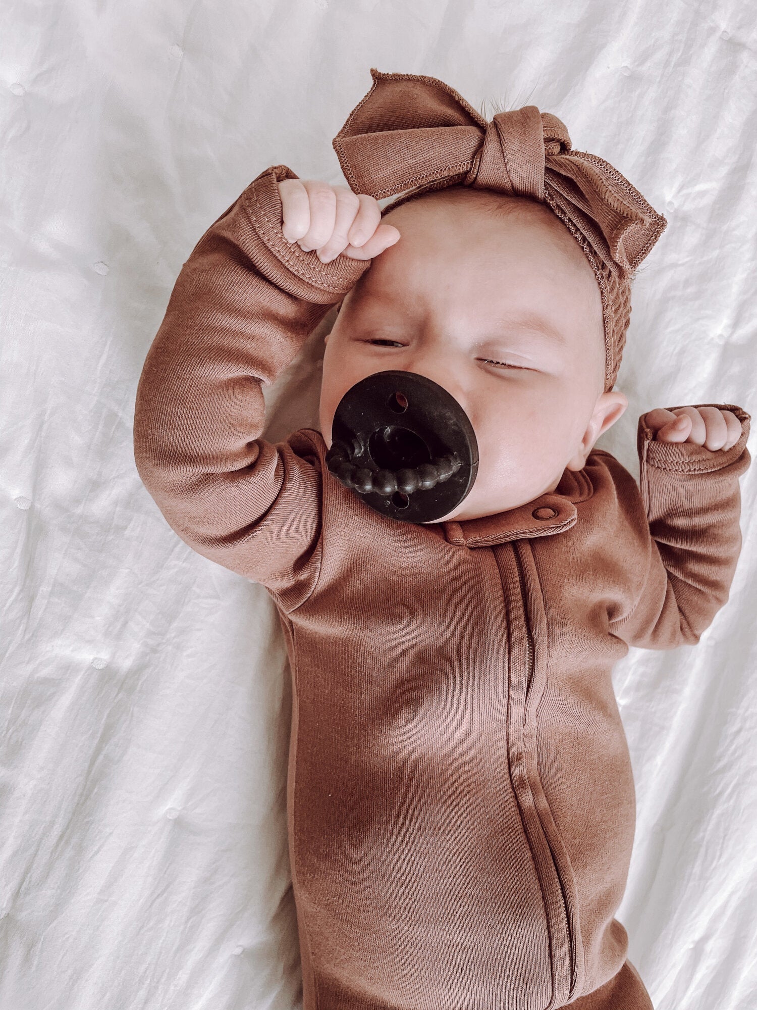 Latte - Organic Smocked Headband