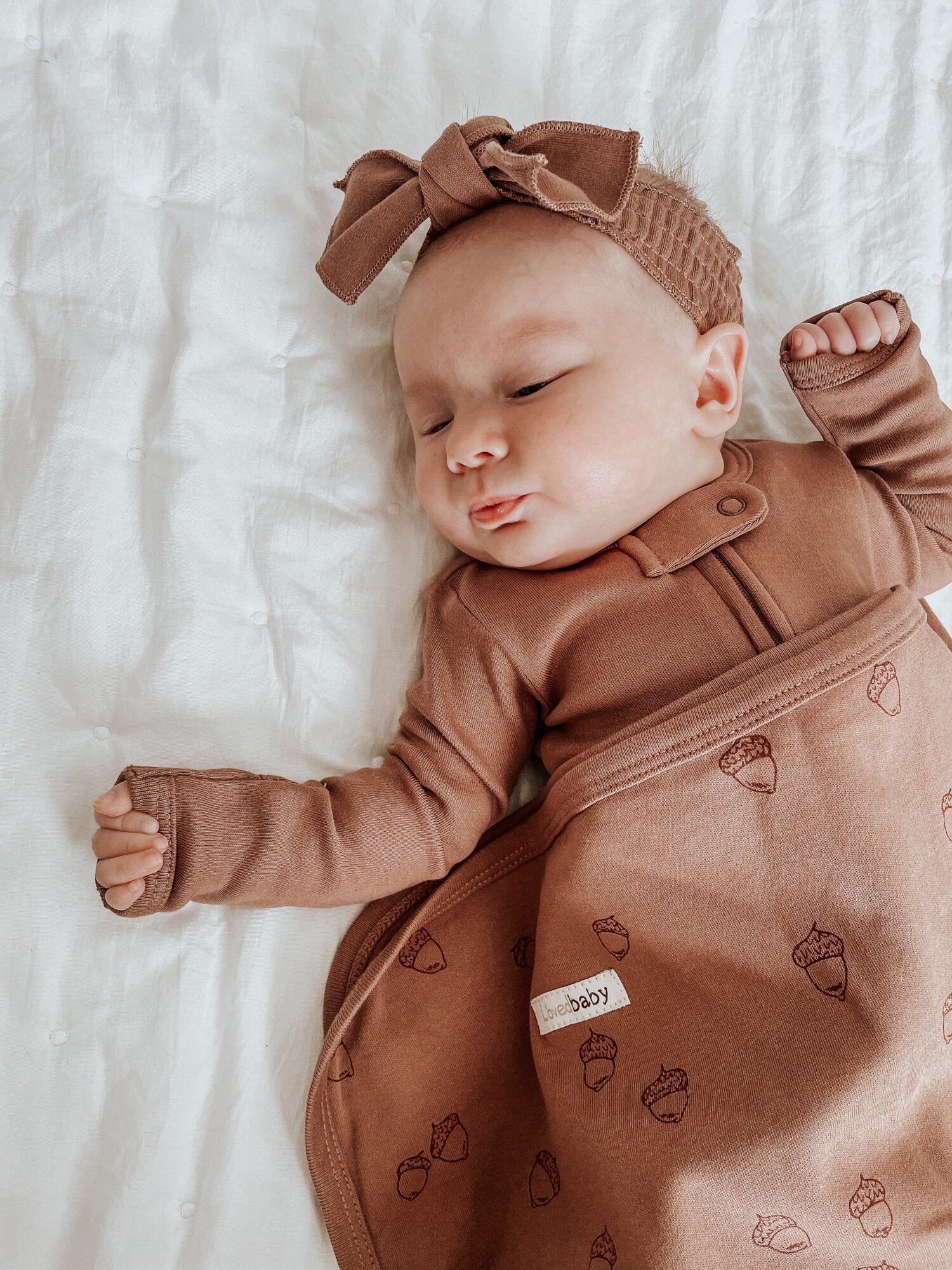 Latte - Organic Smocked Headband