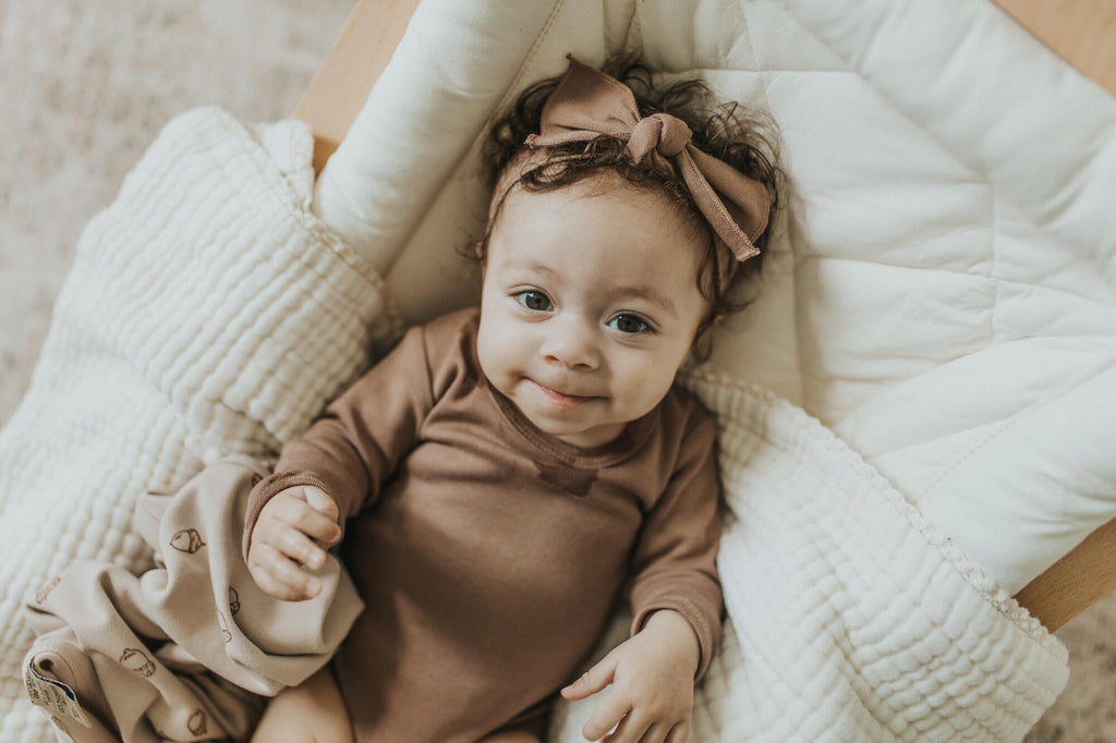 Latte - Organic Smocked Headband