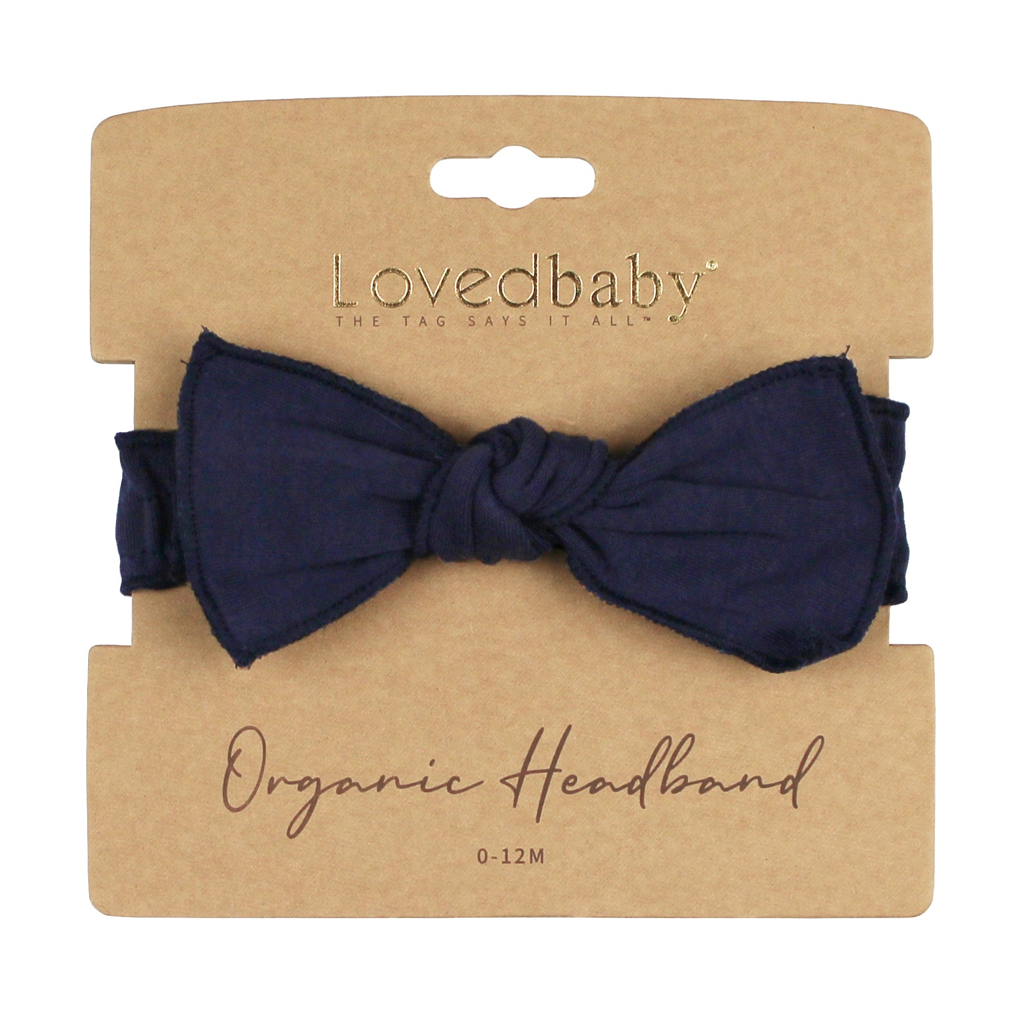 Navy - Organic Smocked Headband