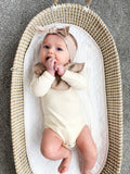 Rose Apple Butter - Organic Smocked Headband 3-Pack