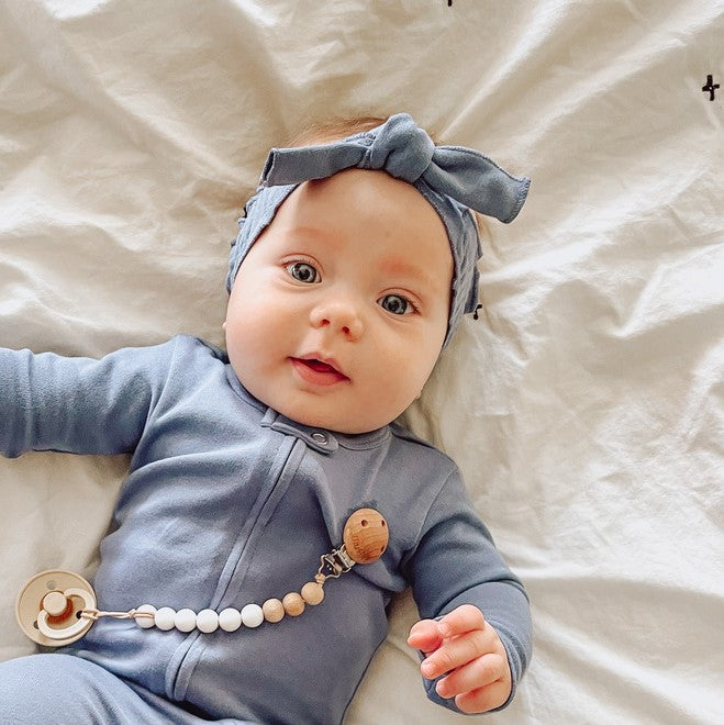 Blues - Organic Smocked Headband 3-Pack