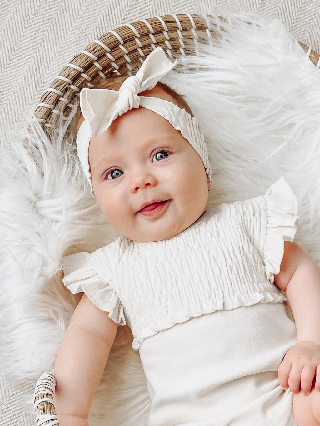 Black & White - Organic Smocked Headband 3-Pack