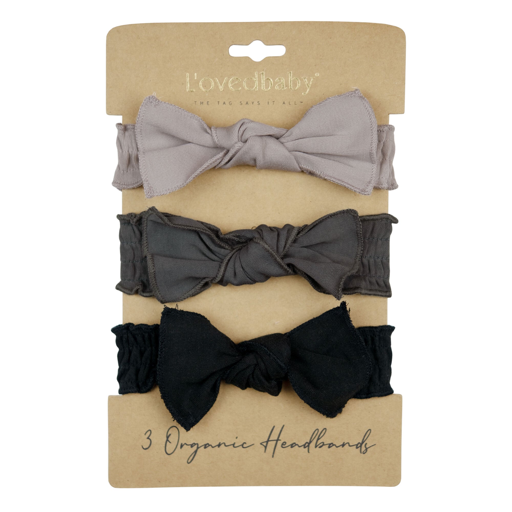 Gray For Days - Organic Smocked Headband 3-Pack