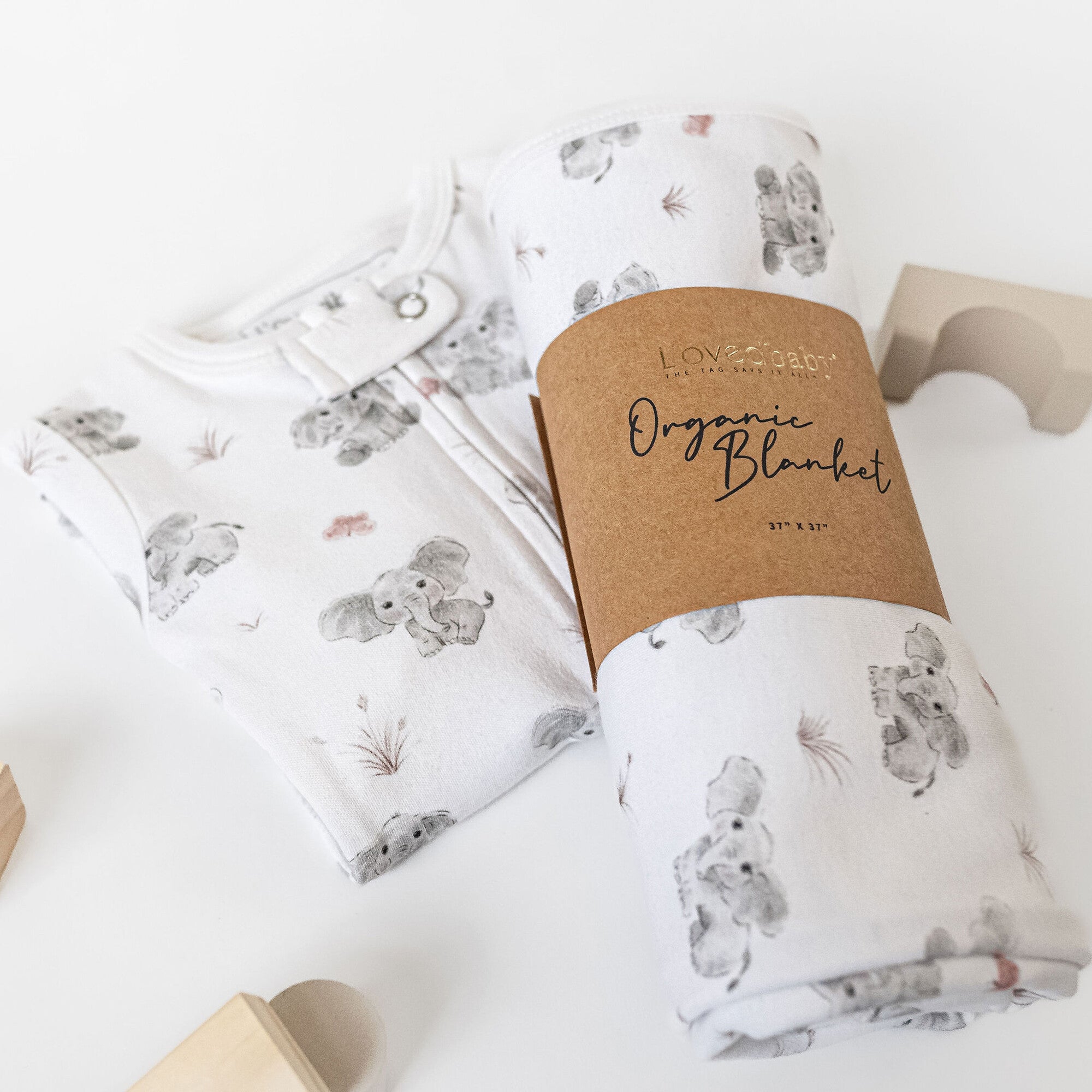 Baby Elephant - Organic Blanket