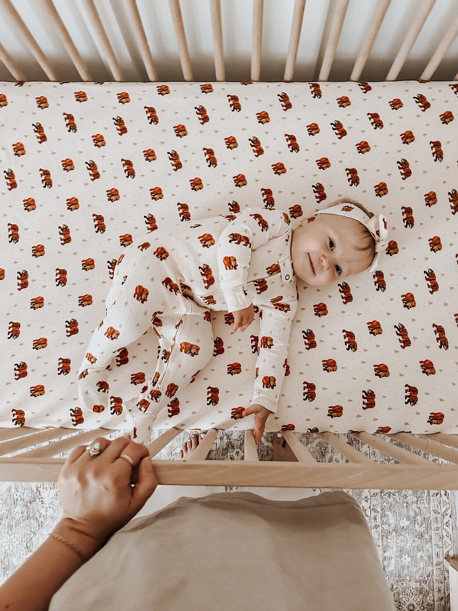 Brown Bear - Organic Crib Sheets