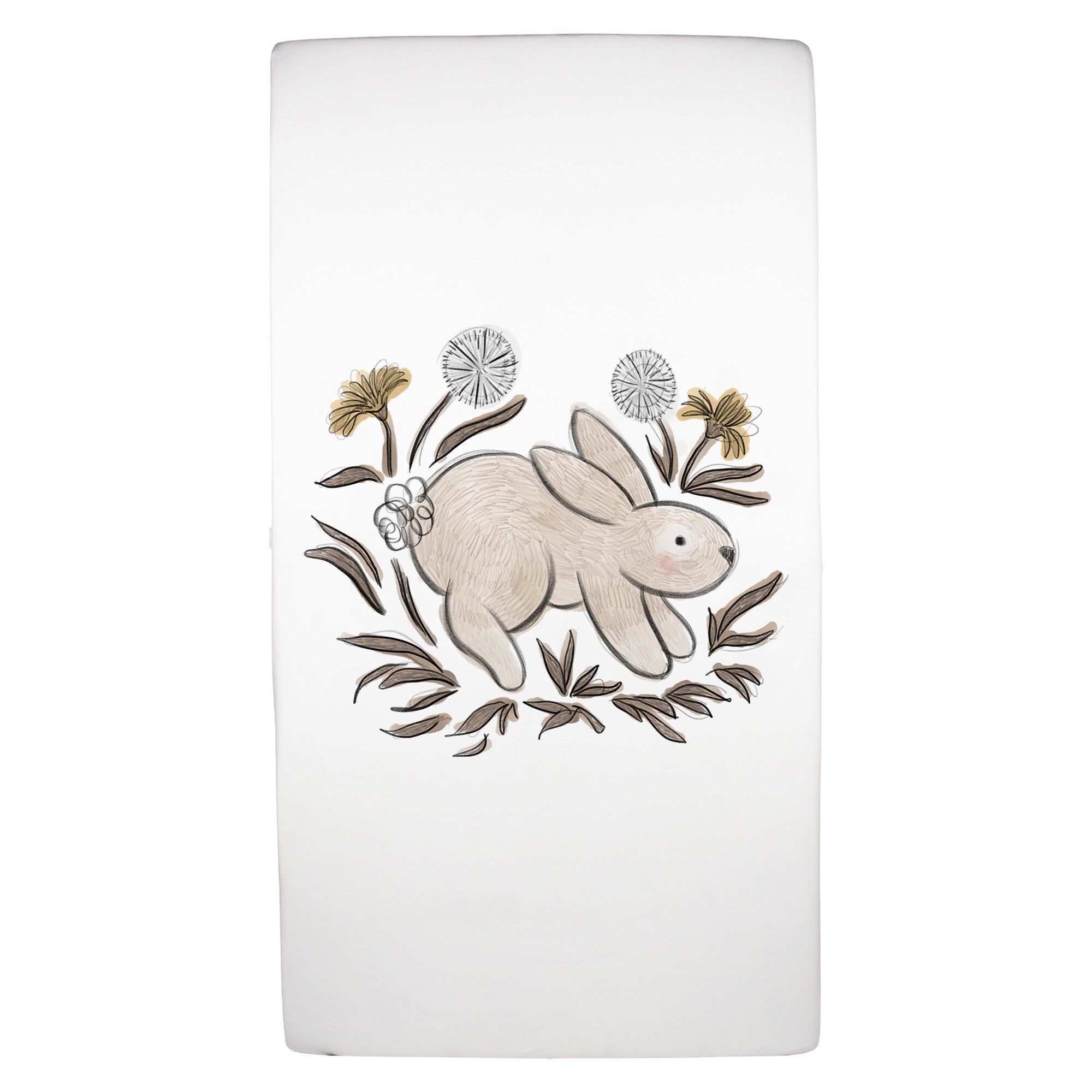 Bunny Graphic - Organic Crib Sheets