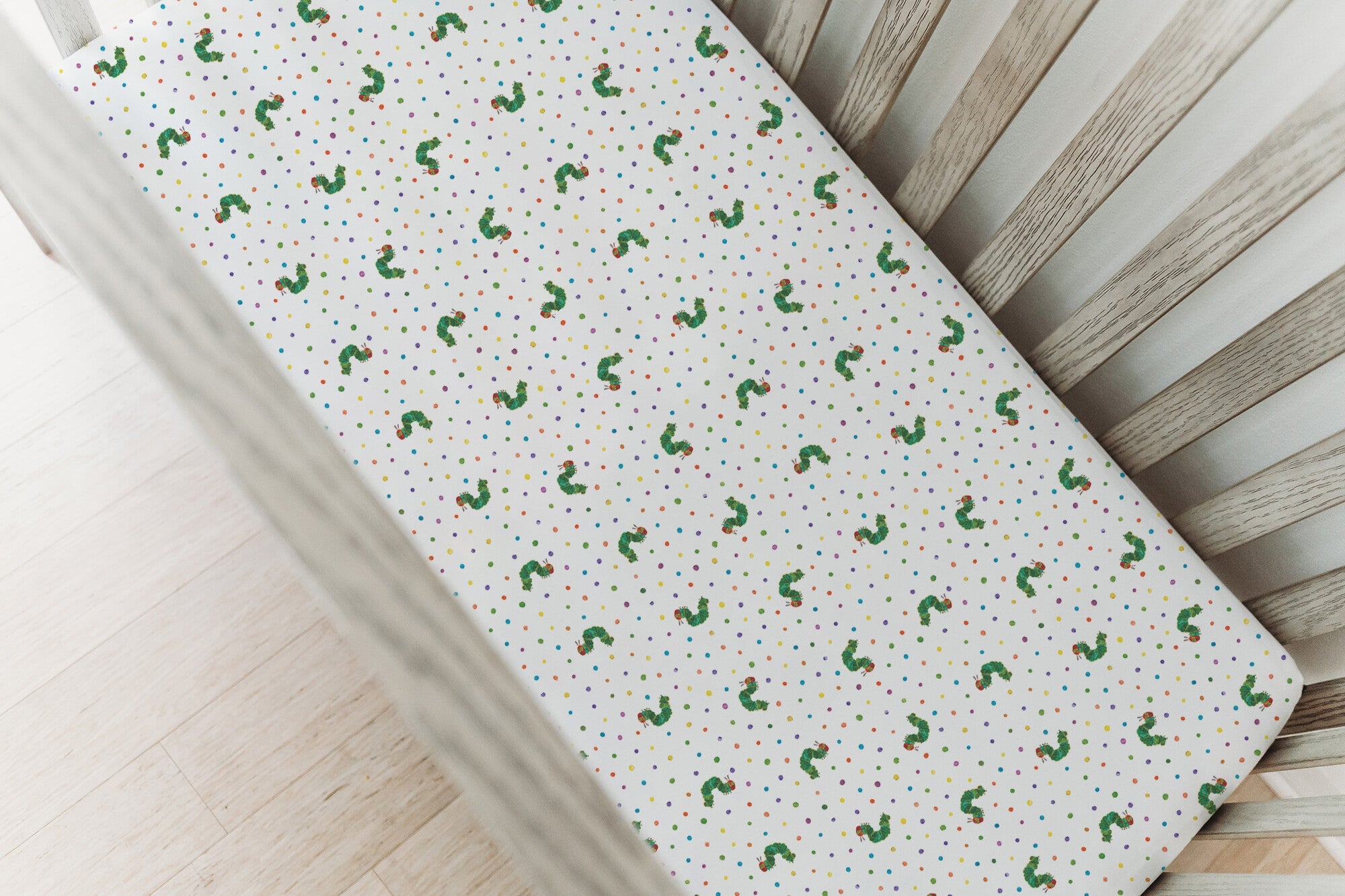 Caterpillar - Organic Crib Sheets