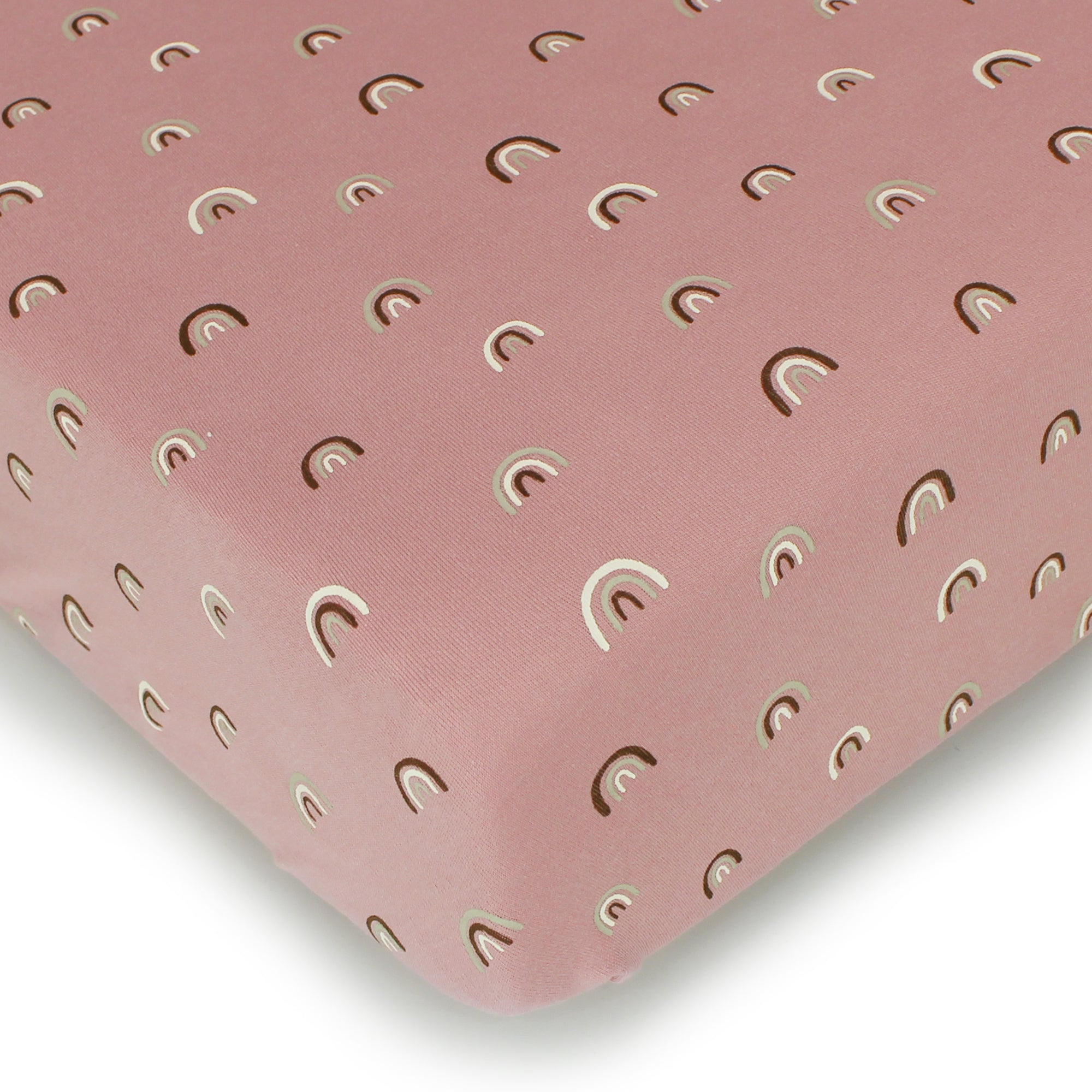 Mauve Rainbow - Organic Crib Sheets